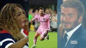 Messi debuta con golazo en el Inter Miami: la locura de Serena Williams y Beckham emocionado con su esposa